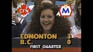 September 13 1990  CFL  Edmonton Eskimos  BC Lions [upl. by Calise]