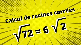 Méthode de simplification de racines carrées  Partie 1  exercices corrigés [upl. by Crystie176]