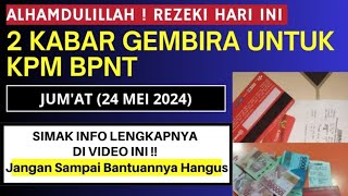 LAGI  KABAR GEMBIRA HARI INI UNTUK PENERIMA BPNT 2024 AYO CEK DAN SIMAK INFONYA [upl. by Ninaj]