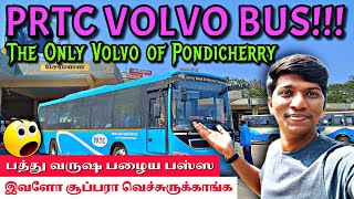 🚌PRTC PONDICHERRY VOLVO B7R AC BUS TRAVEL VLOG Chennai to Puducherry  Naveen Kumar [upl. by Yate116]