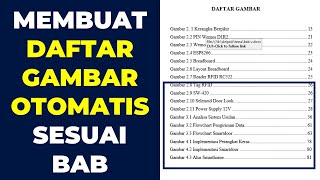 MEMBUAT DAFTAR GAMBAR OTOMATIS SESUAI BAB  MERAPIKAN DAFTAR GAMBAR  MEMBUAT DAFTAR TABEL OTOMATIS [upl. by Eytak]