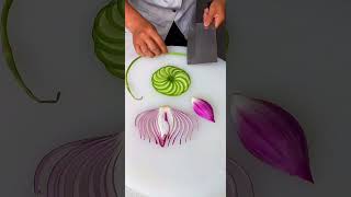 Carve The Onion Into A Beautiful Lotus Platter So Beautiful Fruitcarving [upl. by Deanna]