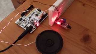 Arduino flame sensor module test [upl. by Gromme]