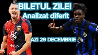 BILETUL ZILEI LA PARIURI SPORTIVE AZI 29 DECEMBRIE [upl. by Bobina]