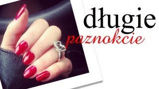 DŁUGIE PAZNOKCIE  ZAPUSZCZANIE I MANICURE [upl. by Ynnavoig]