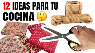 12😱 MANUALIDADES PARA TU COCINA  IDEAS ECONÓMICAS [upl. by Enyawal651]