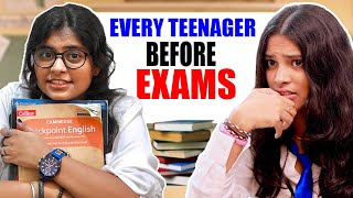 EVERY TEENAGER BEFORE EXAMS EVER  Exam pressure  Short Film  Ayu and Anu Twin Sisters [upl. by Lerner476]