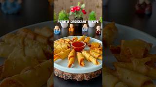 Trending Recipe of crunchy Potato Croissant shorts crunchy croissant potato recipe [upl. by Eniawed]