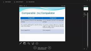 87 Collection Framework Comparable vs Comparator on 26th Oct by Mr Kishan [upl. by Anaet]