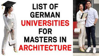 List of Architecture Universities for Masters in Germany  Free Tution Fees  In English Language [upl. by Alyhs]