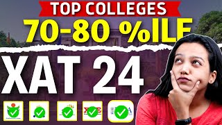 Scoring 7080 ile in XAT 2024 Target these top MBA Colleges ✅Top MBA Colleges Through XAT mba xat [upl. by Weikert353]