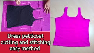 How to stitch dress petticoat  petticoat cutting and stitching easy methodMomsmagic111 [upl. by Rance]