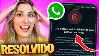 COMO VOLTAR A USAR O WHATSAPP GB WhatsApp mods mesmo aparecendo pra você USAR O OFICIAL [upl. by Willy]