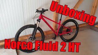 Unboxing  Norco Fluid 2 HT 275 2020 [upl. by Simsar]