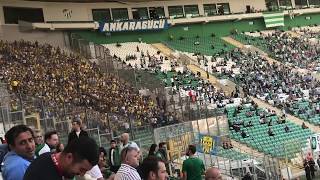 Bursaspor 10 Ankaragücü  Ankaragücü tribünü Bursa’da [upl. by Dionne]