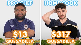 317 vs 13 Quesadilla Pro Chef amp Home Cook Swap Ingredients  Epicurious [upl. by Gretta]