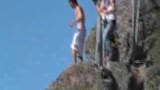 110 ft cliff jump at bluffs [upl. by Anayit]