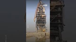 Wrecking Ball Destroys Blast Furnace in One Strike [upl. by Yssak]