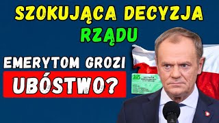 🚨PILNIE EMERYTOM GROZI UBÓSTWO 👉 RZĄD PODEJMUJE SZOKUJĄCĄ DECYZJĘ O DODATKOWEJ WALORYZACJI EMERYTUR [upl. by Ishii]