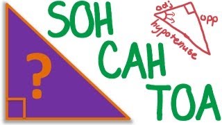 Maths Tutorial Trigonometry SOH CAH TOA trigonometric ratios [upl. by Eyllek]