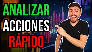 Como Analizar Acciones RÁPIDO Guía Bolsa de Valores Para Principiantes Paso a Paso [upl. by Haroppiz600]