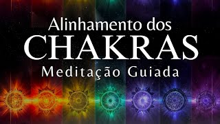 MEDITAÇÃO GUIADA  PODEROSO ALINHAMENTO DOS CHAKRAS Limpeza energética completa [upl. by Ainerbas591]