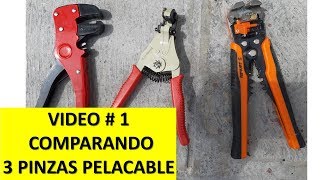 Video 1 Comparando 3 pinzas pelacable automáticas [upl. by Imoyaba386]