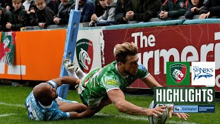 Highlights Leicester Tigers v Sale Sharks  Gallagher Premiership 2324 Round 2 [upl. by Faustena]