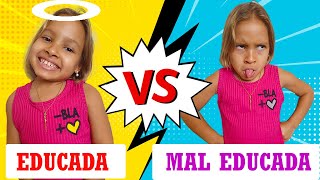 Criança Mal Educada VS Criança Educada 2  Gatinha das Artes [upl. by Aiasi]