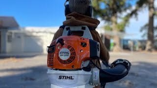 A backpack blower for KIDS the STIHL BR200 [upl. by Areic]