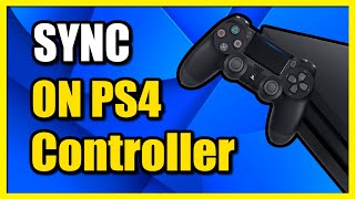 How to SYNC PS4 Controller to Console Wireless or USB [upl. by Tandy]