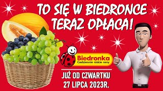 BIEDRONKA  Oferta Promocyjna od Czwartku 27072023  To się w Biedronce Teraz Opłaca [upl. by Annonyw584]