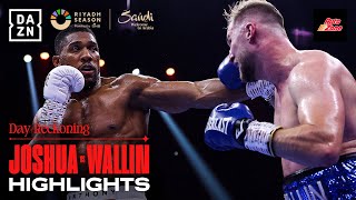 FIGHT HIGHLIGHTS  Anthony Joshua vs Otto Wallin [upl. by Nosnaj]