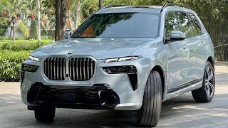 Review BMW X7 M Sport 2024 màu M Brooklyn Grey nội thất màu Đen [upl. by Autrey]