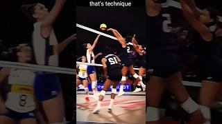 Amazing technique out womens Volleyball [upl. by Nilek]