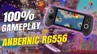 ANBERNIC RG556 100 Gameplay Que du BONHEUR [upl. by Hallee753]