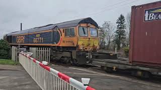 Helpston Level Crossing Cambridgeshire Wednesday 14022024 [upl. by Draned]