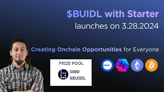 STARTER BUIDL IDO ON 28 MARCH LISTING ON 29 MARCH  CRYPTORANK CHANCE TO GET 5000 BUIDL [upl. by Rasla]