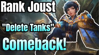 Smite  Charybdis  PLAT 1  RANKED JOUST quotTHE COMEBACKquot [upl. by Alexa785]