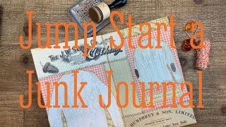 Kick start your creativity Play in a premade junk journal junkjournal [upl. by Aziul481]