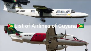 List of Airlines of Guyana  Aviation BD [upl. by Shaffer695]