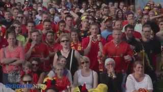 Belgien  Russland Public Viewing Kelmis [upl. by Nnyltiak311]