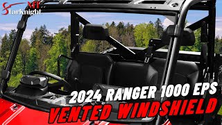 Breathe Easy on the Trail Polaris Ranger XP 1000 Crew Vented Windshield [upl. by Nerahs167]