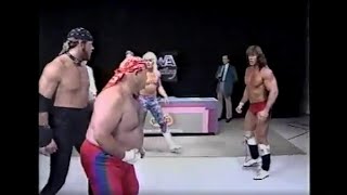 Undertaker amp Kerry Von Erich DEBUT Confrontation MAY141989 CWA Memphis [upl. by Llenrahs]