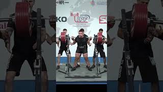 World SubJunior Record Squat equipped with 3365 kg by Jakub Golianek POL in 105kg class [upl. by Jermayne]