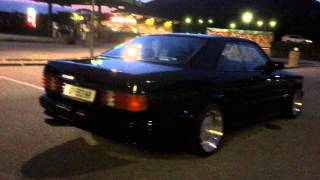 560 SEC W126 AMG Kit AMG wheels evening walk around [upl. by Laraine]