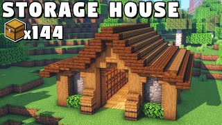 Minecraft Storage House Tutorial How to Build [upl. by Anujra687]