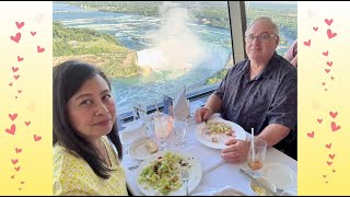 Celebrated Our Anniversary at the Skylon Tower Revolving Restaurant in Canada  Travel Lover DampE [upl. by Linsk]