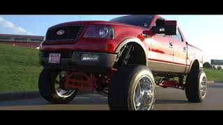 HUGE 2004 F150 with a 15 inch lift and 24x16 Fuel Forged wheels and 40s [upl. by Zapot226]