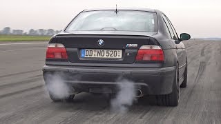 900HP BMW M5 E39 V8 Supercharged 12 Mile Drag Race Accelerations [upl. by Magulac]